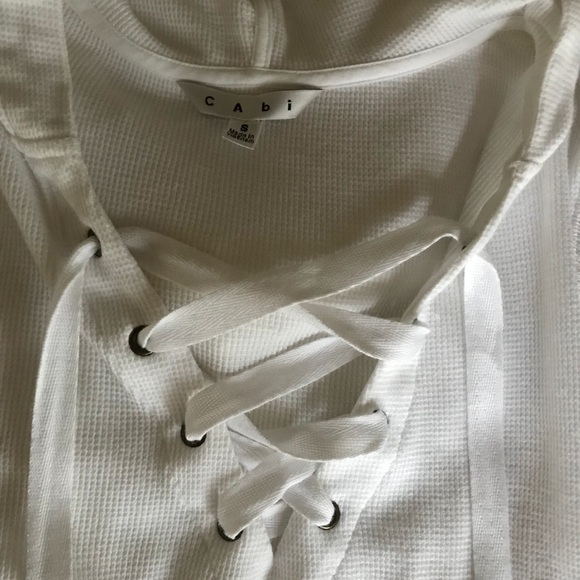 CAbi thermal lace up hoodie - Picture 3 of 4